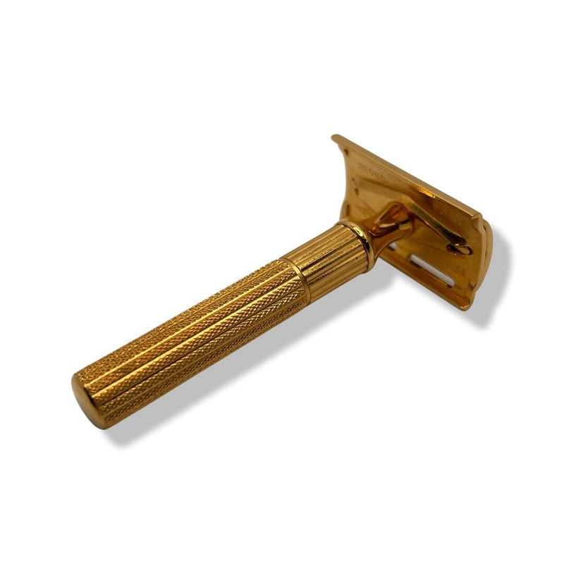 Fat Handle Tech Safety Razor (Gold Replated) - by Gillette (Pre-Owned) Safety Razor Murphy & McNeil Pre-Owned Shaving 