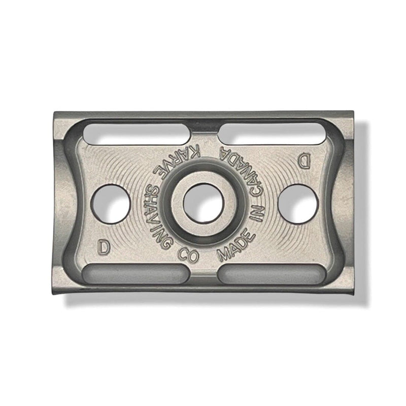 Christopher Bradley Solid Bar Razor Base Plate (Stainless Steel - see options) - by Karve (Pre-Owned) Safety Razor Murphy & McNeil Pre-Owned Shaving D - gap 0.98mm 