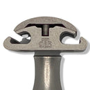 Matte Stainless Steel Safety Razor (0.95 Solid Bar) with Stand - by Timeless Razors (Pre-Owned) Safety Razor Murphy & McNeil Pre-Owned Shaving 