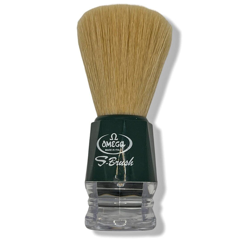 Model S10018 Synthetic (S-Brush - Green) Shaving Brush - by Omega (Pre-Owned) Shaving Brush Murphy & McNeil Pre-Owned Shaving 