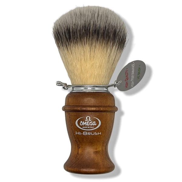 Hi-Brush (Wood) Synthetic Shaving Brush (0146138) - by Omega (Pre-Owned) Shaving Brush Murphy & McNeil Pre-Owned Shaving 
