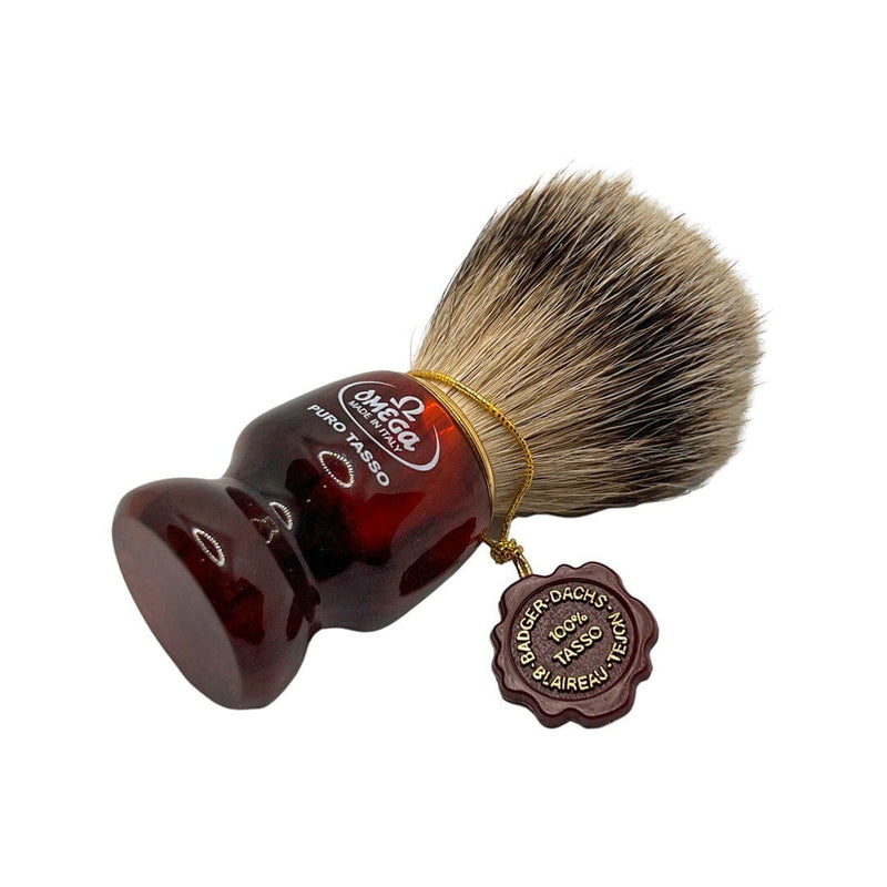 Red 616 Silvertip 21mm Shaving Brush - by Omega (Pre-Owned) Shaving Brush Murphy & McNeil Pre-Owned Shaving 