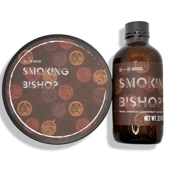 Smoking Bishop Shaving Soap (Omnibus) and Splash - by Barrister and Mann (Used) Shaving Soap MM Consigns (CB) 