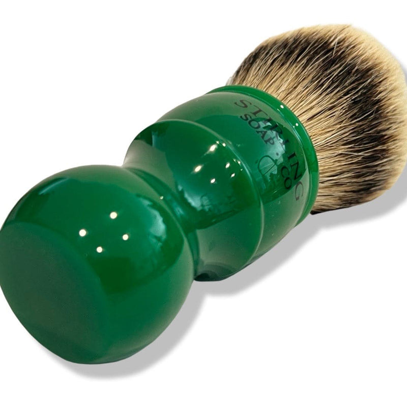 Green High Mountain White Shaving Brush (24mm) - by Stirling Soap Co (Pre-Owned) Shaving Brush Murphy & McNeil Pre-Owned Shaving 
