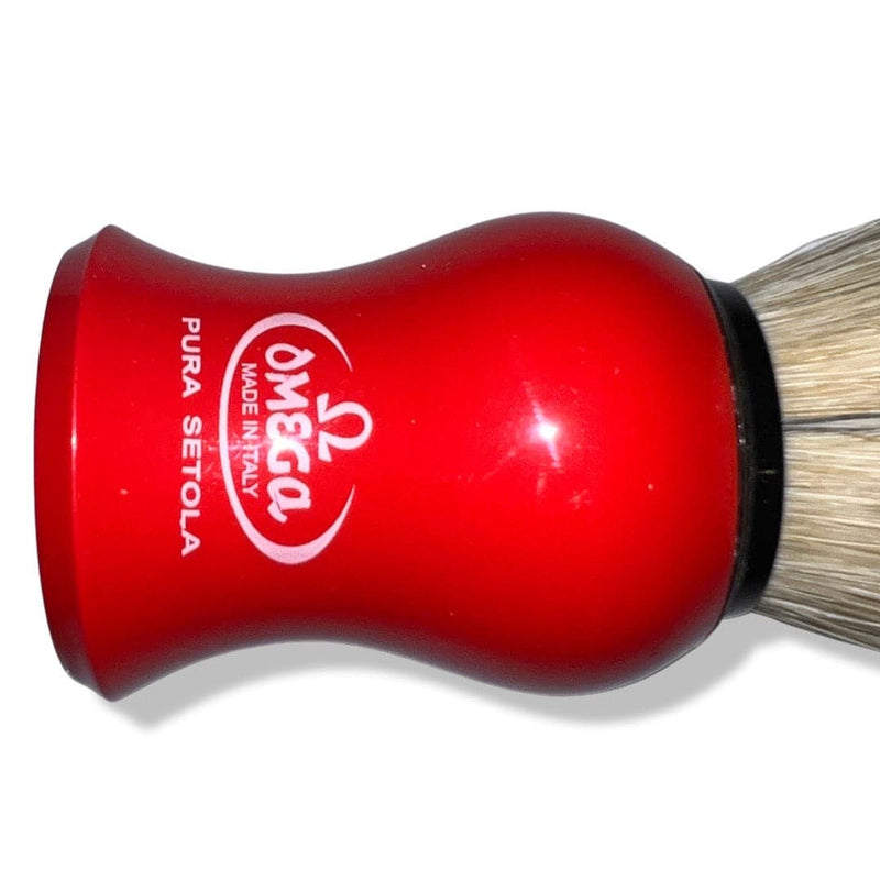Model 10065 Boar Bristle Shaving Brush (Red) - by Omega (Pre-Owned) Shaving Brush Murphy & McNeil Pre-Owned Shaving 