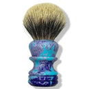 Purple and Blue Shaving Brush with 28mm Maggards SHD Badger Knot - by Allen Long (Pre-Owned) Shaving Brush Murphy & McNeil Pre-Owned Shaving 