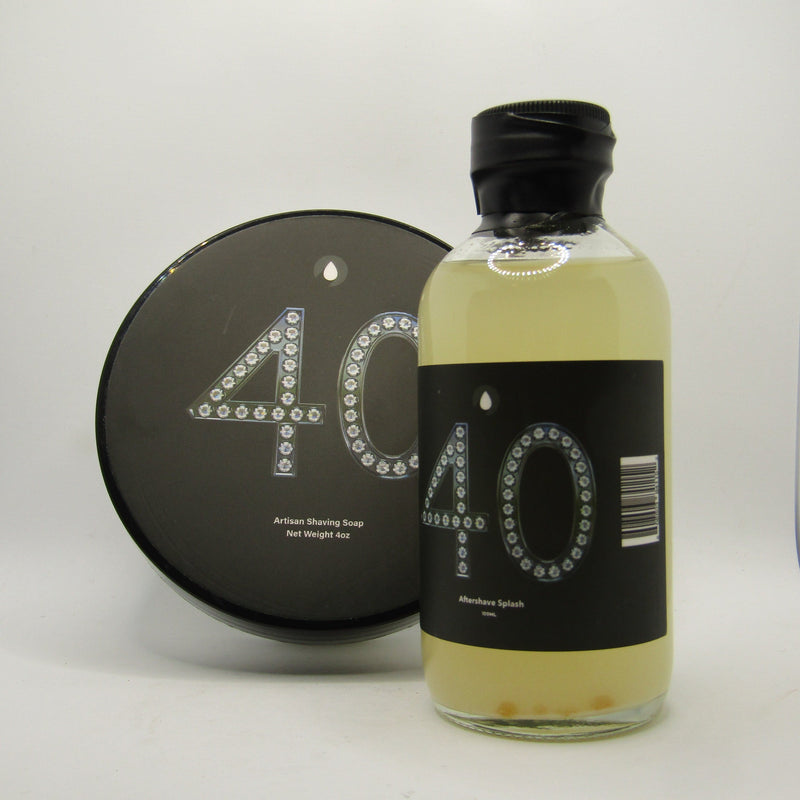 40 Shaving Soap and Splash - by Chicago Grooming Co. (Pre-Owned) Soap and Aftershave Bundle Murphy & McNeil Pre-Owned Shaving 