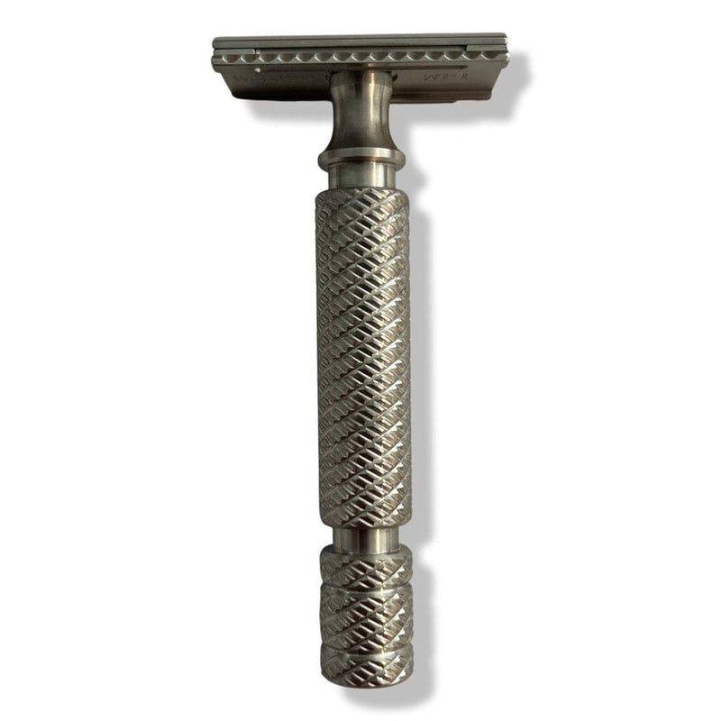 Wolfman Stainless Steel Safety Razor (WR1-SB Head, WRH2 Handle 90mm) - (Pre-Owned) Safety Razor Murphy & McNeil Pre-Owned Shaving 