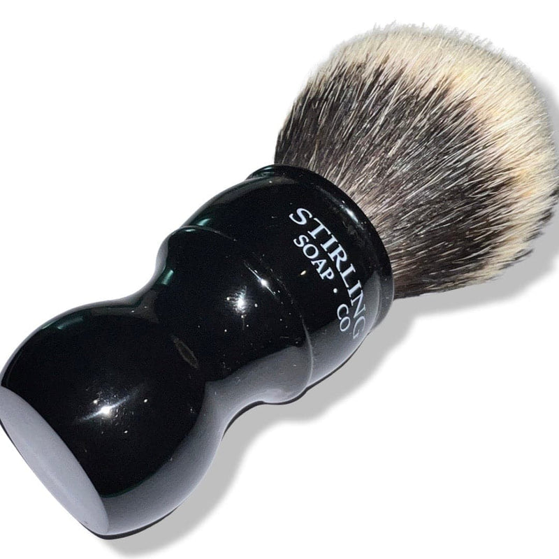 Black 2-Band Badger Shaving Brush (24mm) - by Stirling Soap Co (Pre-Owned) Shaving Brush Murphy & McNeil Pre-Owned Shaving 