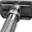 Ambassador XL Polished Stainless Steel Safety Razor - by Rex Supply Co. (Pre-Owned) Safety Razor Murphy & McNeil Pre-Owned Shaving 