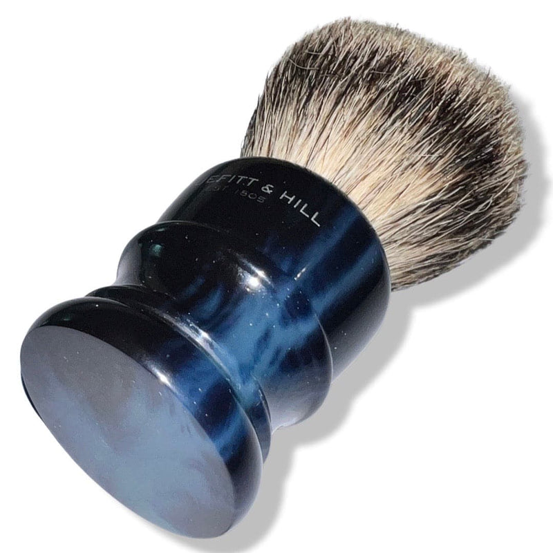 Wellington Super Badger Shaving Brush in Faux Blue Opal Handle - by Truefitt & Hill (Pre-Owned) Shaving Brush Murphy & McNeil Pre-Owned Shaving 