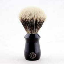 Frank Shaving 2-Band Manchurian Finest Badger Shaving Brush with black Resin Handle for Personal and Professional Shaving(Fan Shape Knot:20 mm) Shaving Brush Frank Shaving Handmade 
