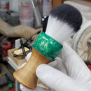 Hybrid Shaving Brush, Traditional Wet Shave, Care Package for Him Shaving Brush KnotsAndFibers 