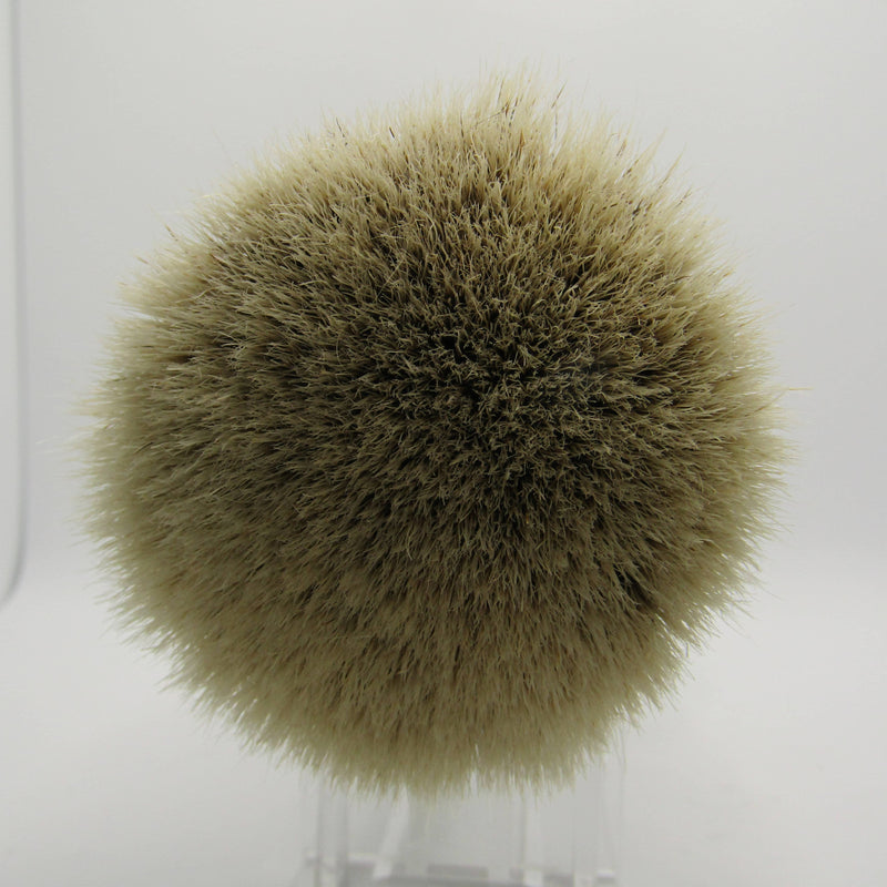 Ivory and Black with Silver Specks 24mm 3-Band Badger Shaving Brush - by Turn-N-Shave (Pre-Owned) Shaving Brush Murphy & McNeil Pre-Owned Shaving 