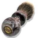 Burgundy and Silver Shaving Brush (28mm Fan Knot) - by BrushGuy (Pre-Owned) Shaving Brush Murphy & McNeil Pre-Owned Shaving 