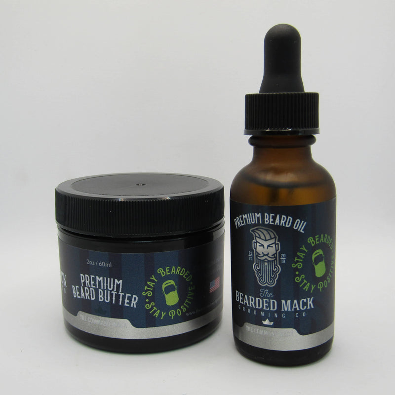 The Command Mack Beard Butter and Oil - by The Bearded Mack Grooming Co. (Pre-Owned) Beard Butter & Oil Bundle Murphy & McNeil Pre-Owned Shaving 