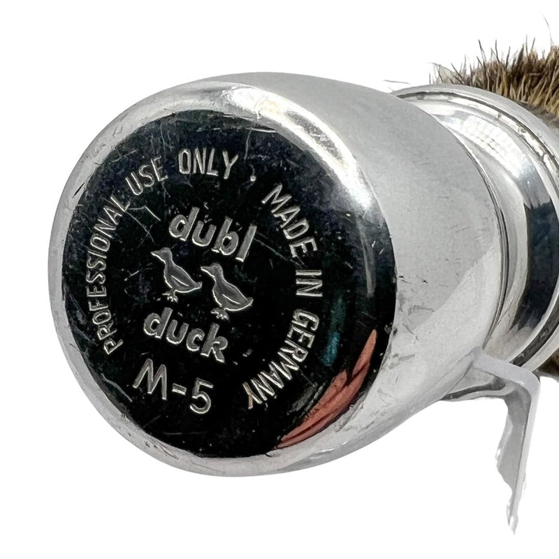 M-5 Restored Aluminum Shaving Brush - by Dubl Duck (Vintage Pre-Owned) Shaving Brush Murphy & McNeil Pre-Owned Shaving 