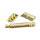 Classic Grande Double-Edge Safety Razor (Gold, Open Comb) - by Fatip (Pre-Owned) Safety Razor Murphy & McNeil Pre-Owned Shaving 