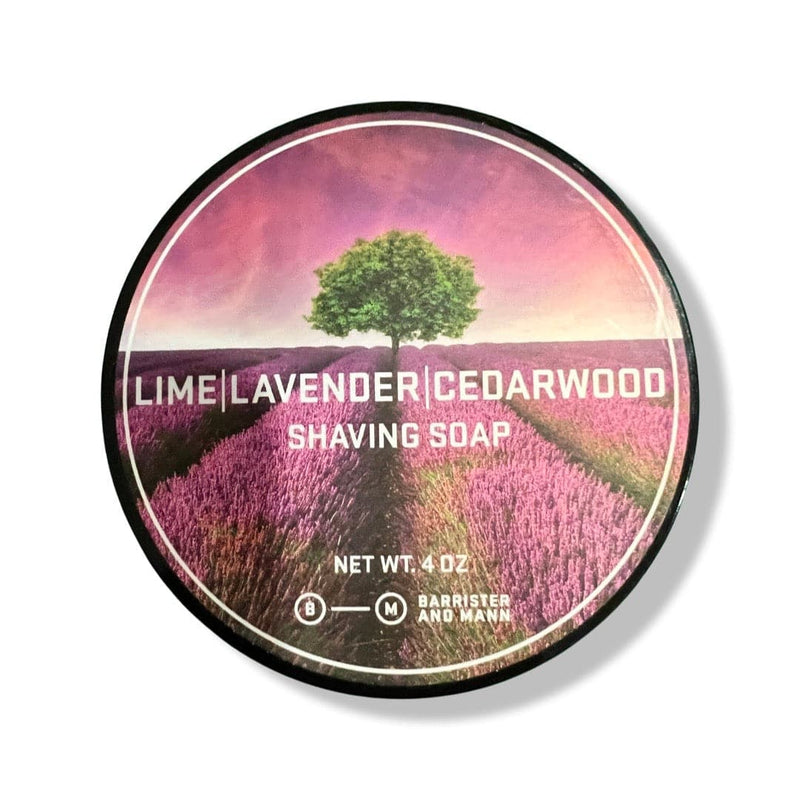 Lime Lavender Cedarwood Shaving Soap (Glissant Base) - by Barrister and Mann (Pre-Owned) Shaving Soap Murphy & McNeil Pre-Owned Shaving 