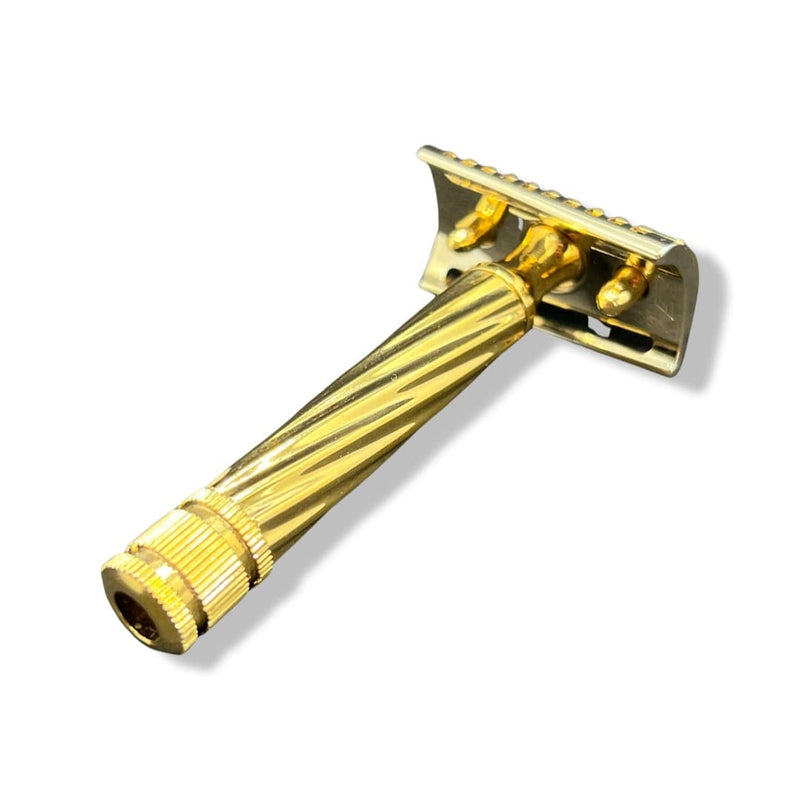 Lo Storto Slant Double-Edge Safety Razor (Gold, Closed Comb) - by Fatip (Pre-Owned) Safety Razor Murphy & McNeil Pre-Owned Shaving 