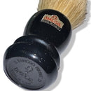 Chrome Rimmed, Black Handled Boar Hair Professional Shaving Brush - by Omega (Pre-Owned) Shaving Brush Murphy & McNeil Pre-Owned Shaving 