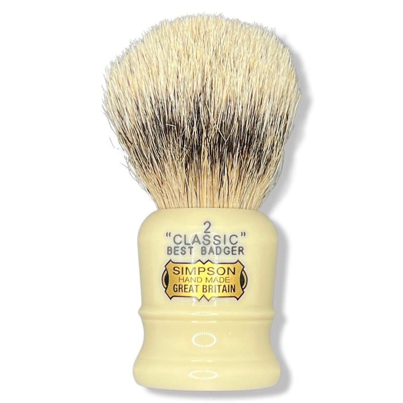 Classic 2 CL2 Best Badger Shaving Brush, 23mm - by Simpsons (Pre-Owned) Shaving Brush Murphy & McNeil Pre-Owned Shaving 