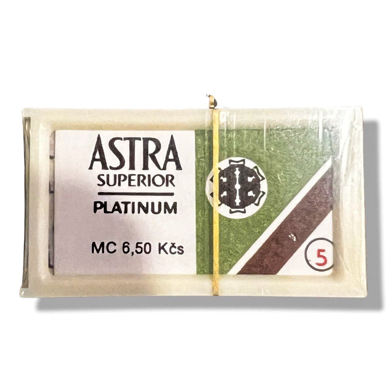 Astra Vintage Superior Platinum (Green) Double Edge Razor Blades (New Old Stock - 5 blades) Razor Blades Murphy and McNeil Store 