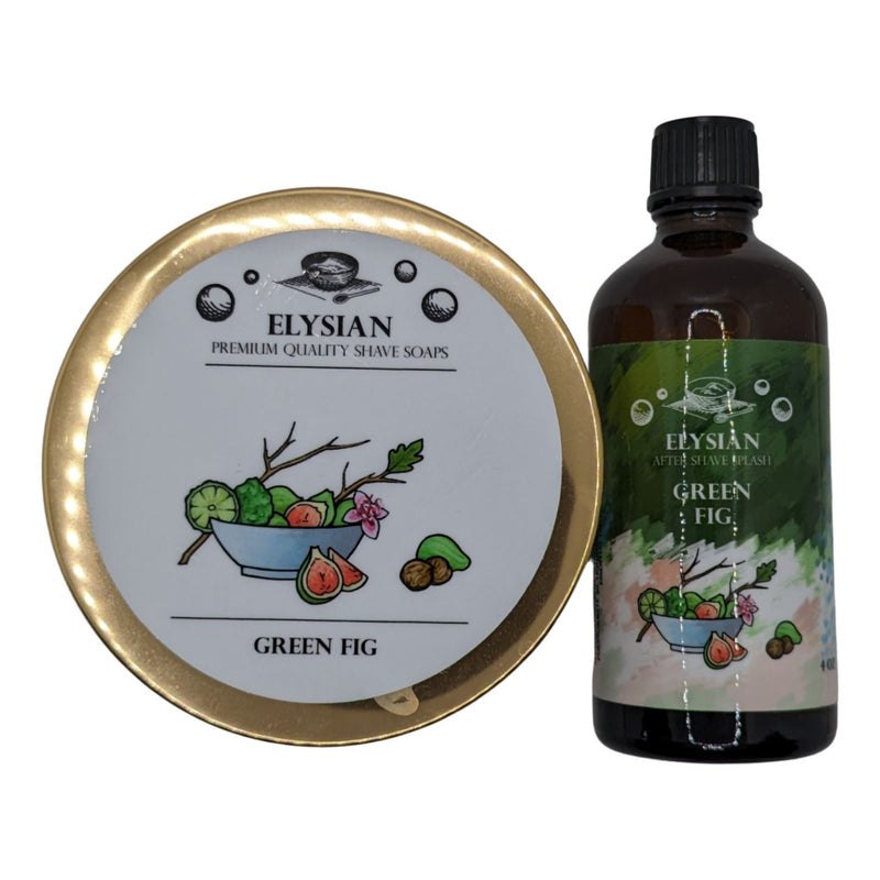 Green Fig Shaving Soap and Splash - by Elysian (Used) Shaving Soap MM Consigns (JC) 