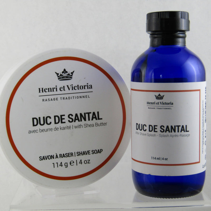 Duc de Santal Shaving Soap and Splash - by Henri et Victoria (Pre-Owned) Soap and Aftershave Bundle Murphy & McNeil Pre-Owned Shaving 