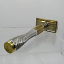 Brass + Stainless Steel Hybrid Razor with 2 Caps and Base Plates - by Stork Razors and Timeless Razors (Pre-Owned) Safety Razor Murphy & McNeil Pre-Owned Shaving 