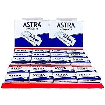 Astra Superior Stainless (Blue) Double Edge Razor Blades (100 Blade Pack) Razor Blades Murphy and McNeil Store 