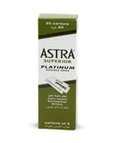 Astra Superior Platinum (Green) Double-Edge Razor Blades (100 blades) Razor Blades Murphy and McNeil Store 