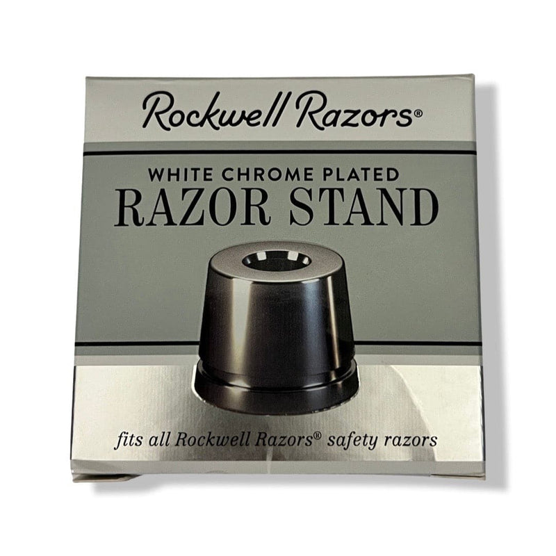 Inkwell Razor Stand (White Chrome) - by Rockwell Razors (Pre-Owned) Shaving Stands Murphy & McNeil Pre-Owned Shaving 
