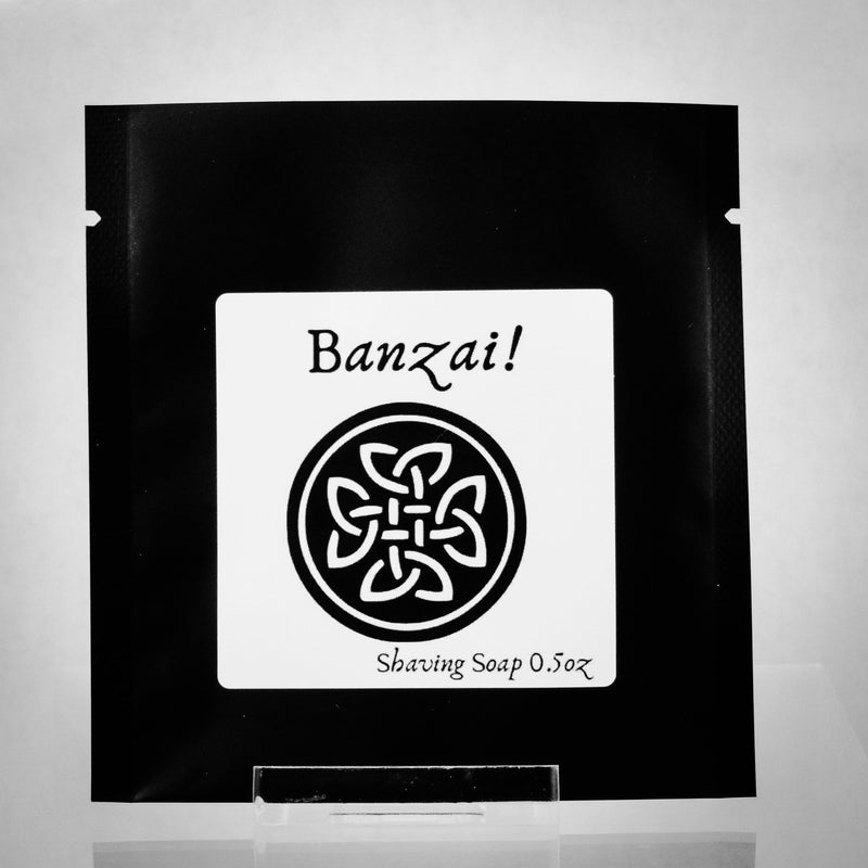 Banzai! Shaving Soap (FROST Edition Cooling) Shaving Soap Murphy and McNeil Store Shaving Soap Sample 0.5oz 
