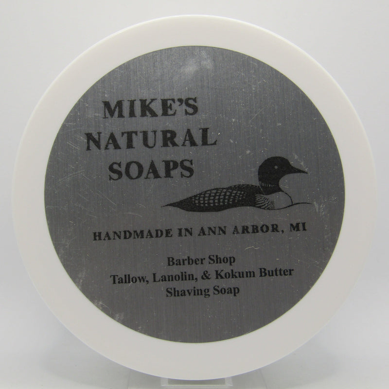 Barber Shop Shaving Soap (Plastic Jar or Tin) - by Mike's Natural Soaps (Pre-Owned) Shaving Soap Murphy & McNeil Pre-Owned Shaving 