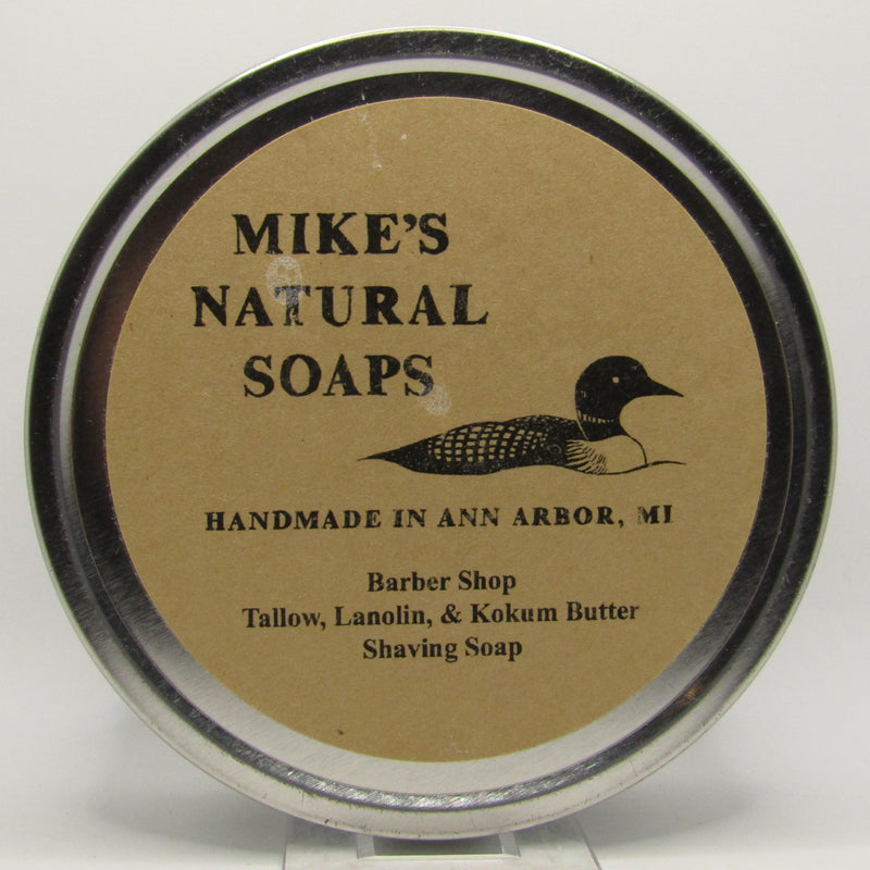 Barber Shop Shaving Soap (Plastic Jar or Tin) - by Mike's Natural Soaps (Pre-Owned) Shaving Soap Murphy & McNeil Pre-Owned Shaving 