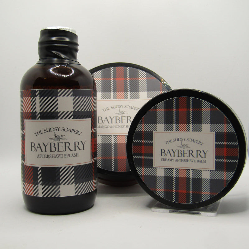 Bayberry (Mango Butter) Shaving Soap, Splash, and Balm - by Sudsy Soapery (Pre-Owned) Soap and Aftershave Bundle Murphy & McNeil Pre-Owned Shaving 