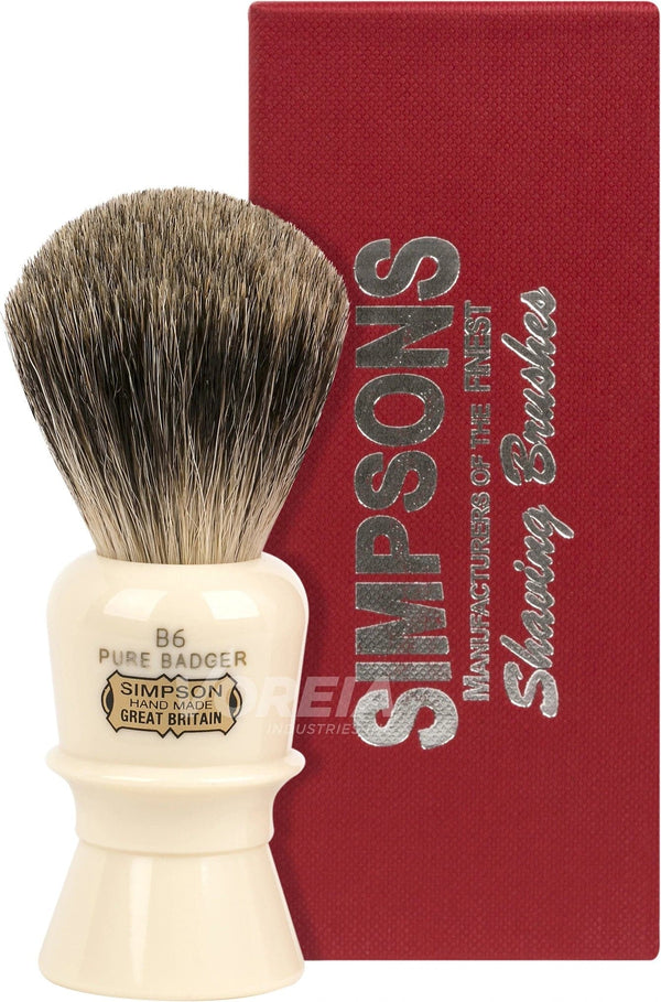 Beaufort B6 (Pure Badger) Shaving Brush - by Simpsons Shaving Brush Murphy and McNeil Store 