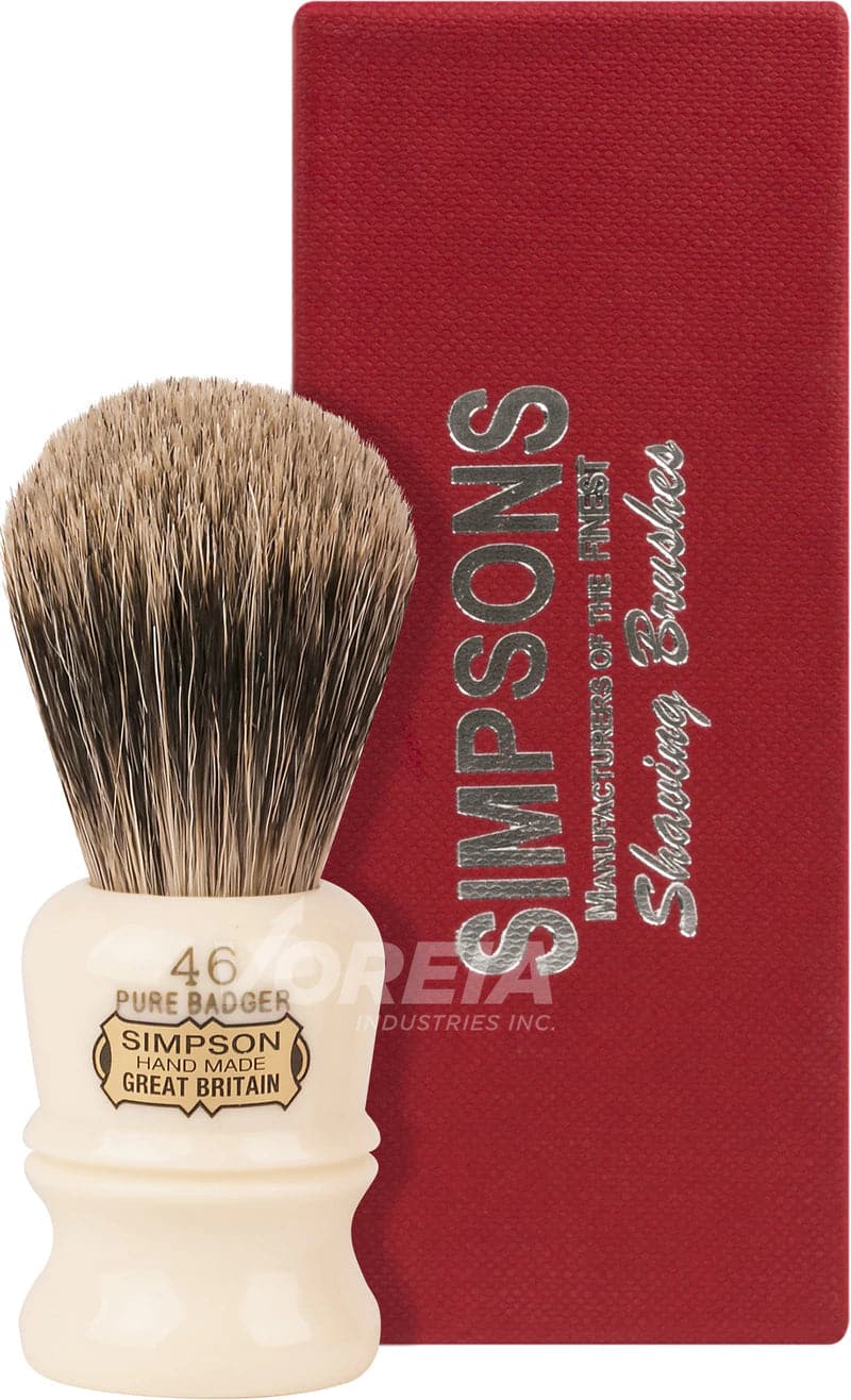 Berkeley 46 (Pure Badger) Shaving Brush - by Simpsons Shaving Brush Murphy and McNeil Store 