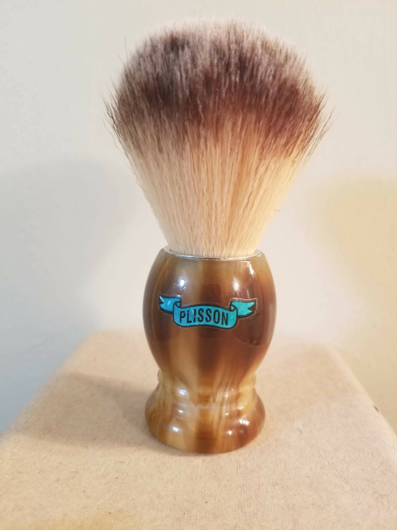 Plisson Horn Snythetic Shave Brush (pre-owned) Shaving Brush Ice Shave 