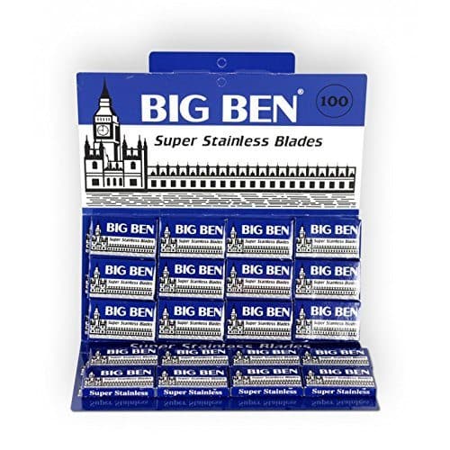 Big Ben Super Stainless Double-Edge Razor Blades (100 blade pack)