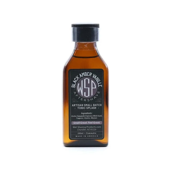 Black Amber Vanille Aftershave Splash - by Wet Shaving Products Aftershave Murphy and McNeil Store 