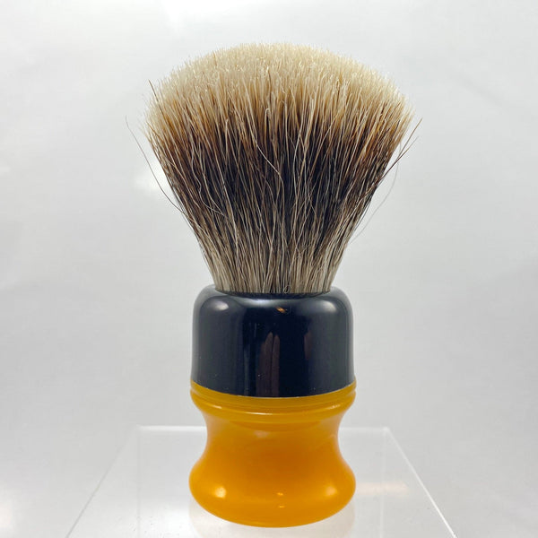 Black Butterscotch Shaving Brush with 22mm SHD Gealousy Fan Knot - by AP Shave Co. Shaving Brush Murphy and McNeil Store 