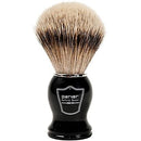 Black Handle Silvertip Badger Shaving Brush and Stand (BHST) - by Parker Shaving Brush Murphy and McNeil Store 