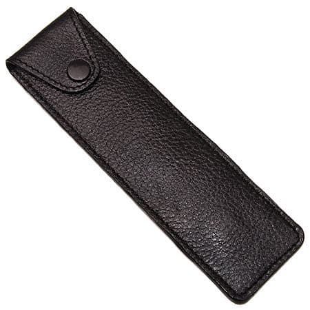 Black Leather Straight Razor Travel Case (LPST) - by Parker Cases and Dopp Bags Murphy and McNeil Store 