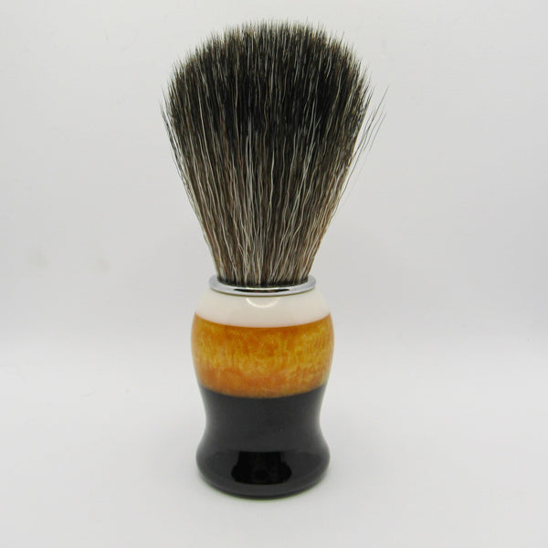 Black / Orange Shaving Brush with Synthetic Knot (22mm SBC-403) - by Pearl Shaving Shaving Brush Murphy and McNeil Store 