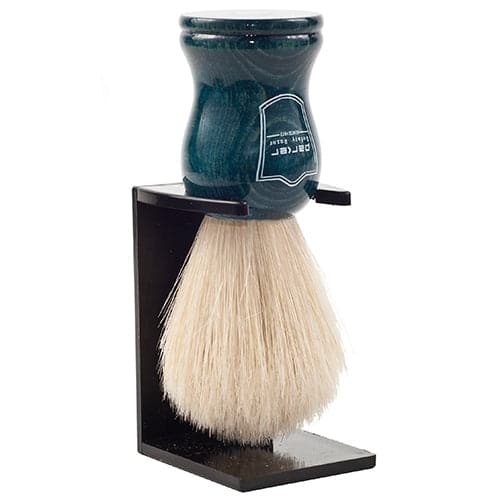 Blue Wood Handle Boar Shaving Brush and Stand (BLBO) - by Parker Shaving Brush Murphy and McNeil Store 
