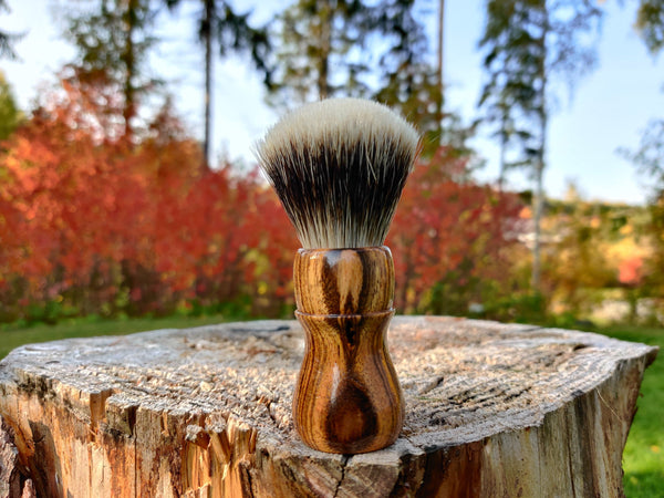 Bocote Wood Shaving Brush with 24mm Fan Knot - by TonmiKo Shaving Brush Murphy and McNeil Store 