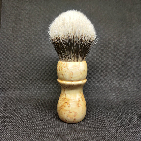 Curly Birch Shaving Brush with 26mm Bulb Knot - by TonmiKo Shaving Brush Murphy and McNeil Store 