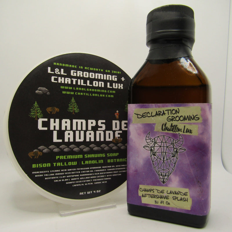 Champs de Lavande Shaving Soap (L+L Base) and Splash - by Declaration Grooming (Pre-Owned) Shaving Cream Murphy & McNeil Pre-Owned Shaving 